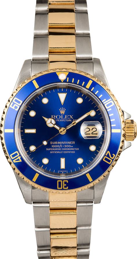 rolex submariner blue two tone face|rolex submariner two tone review.